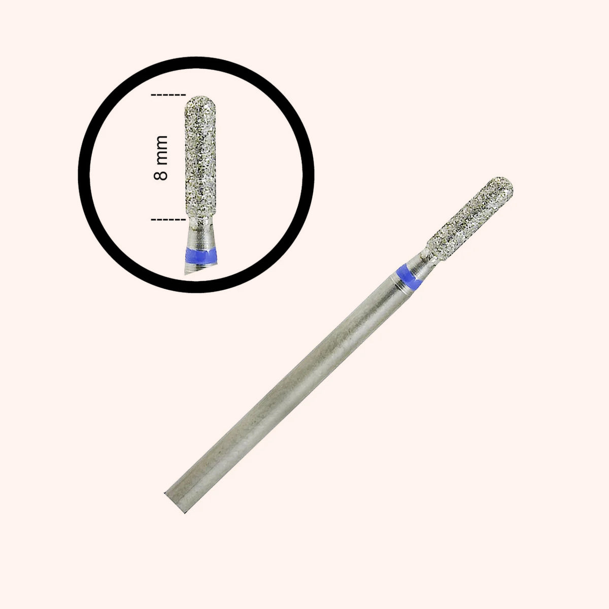 Embout Premium Diamant callositées et cuticules / medium 2,2mm