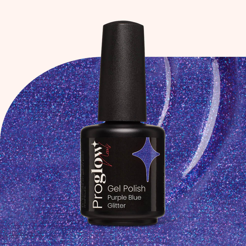 Gel Polish VSP Purple Blue Glitter