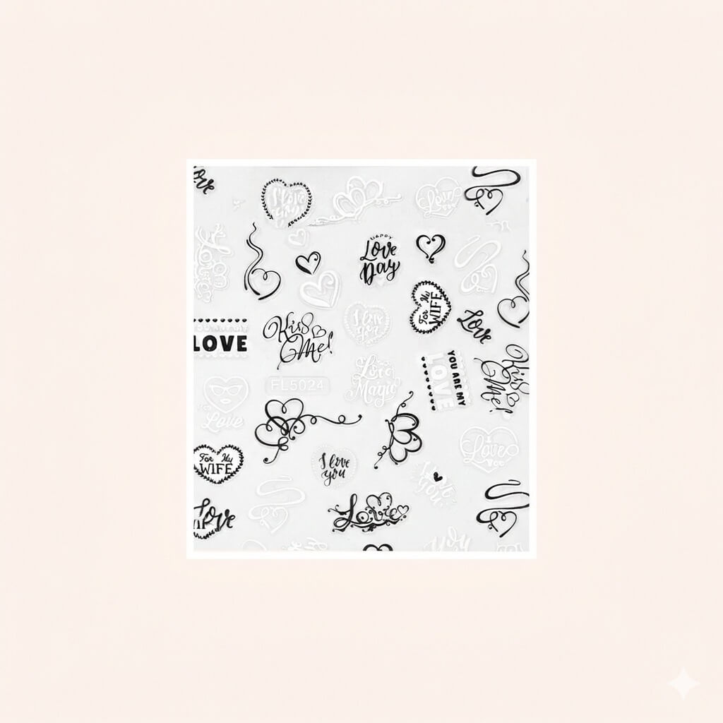 Modern Sticker Love
