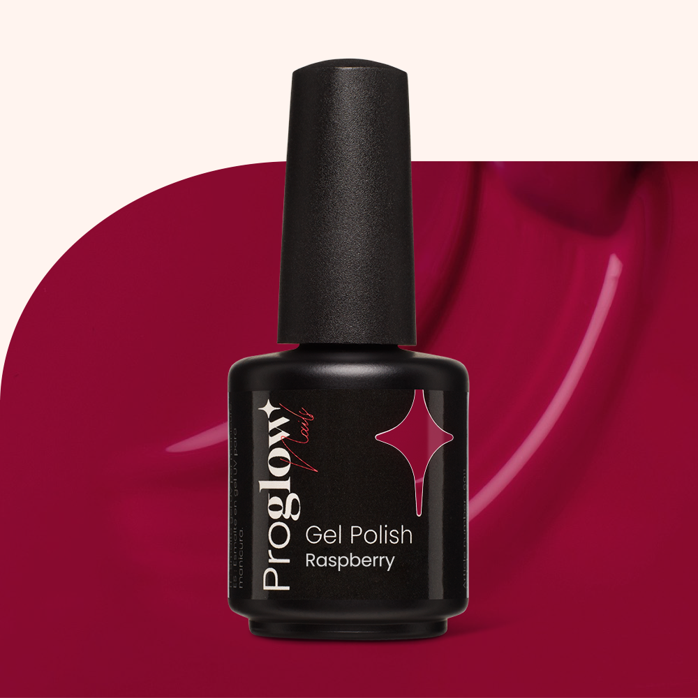 Gel Polish Raspberry rose framboise intense