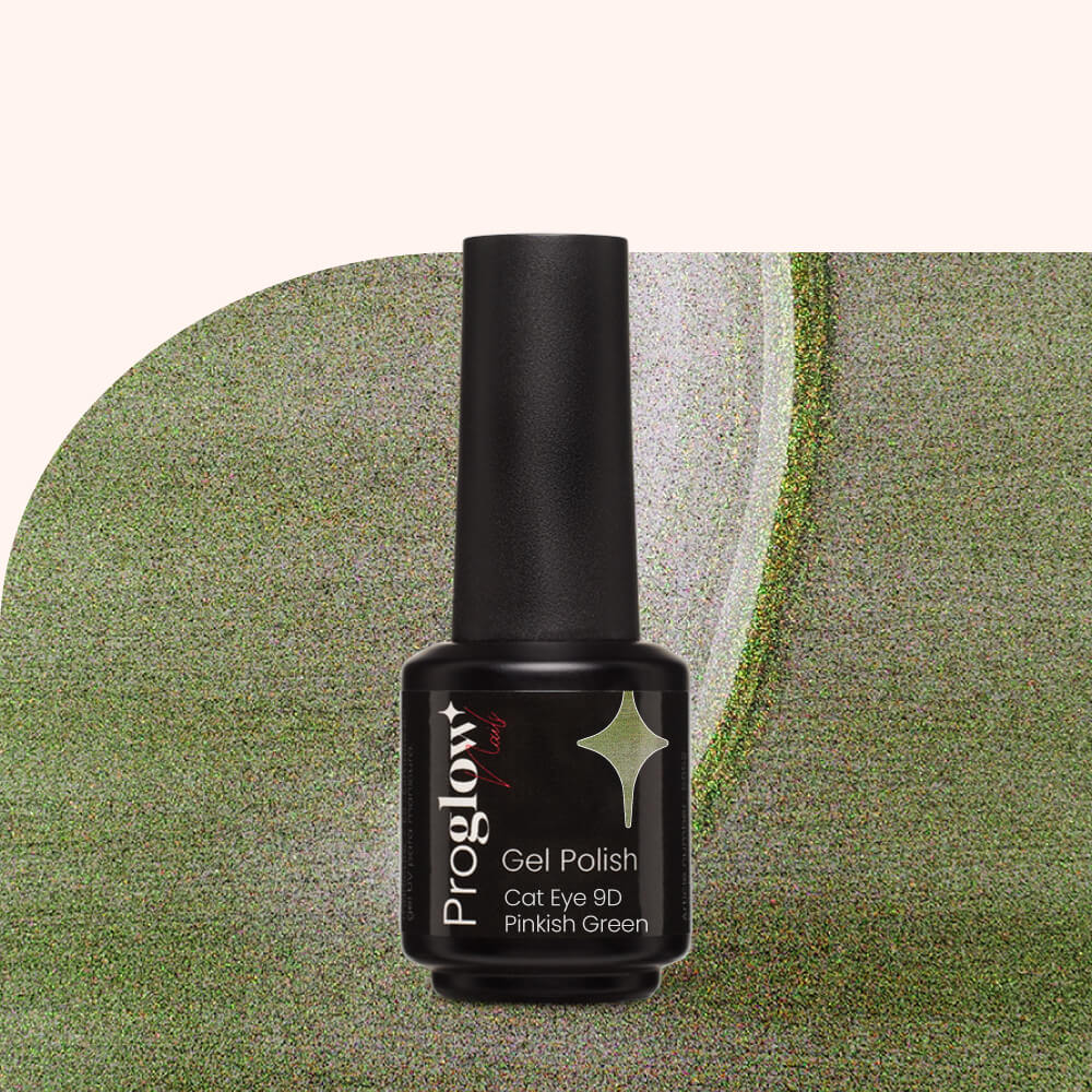 Gel Polish Cat Eye 9D Pinkish Green