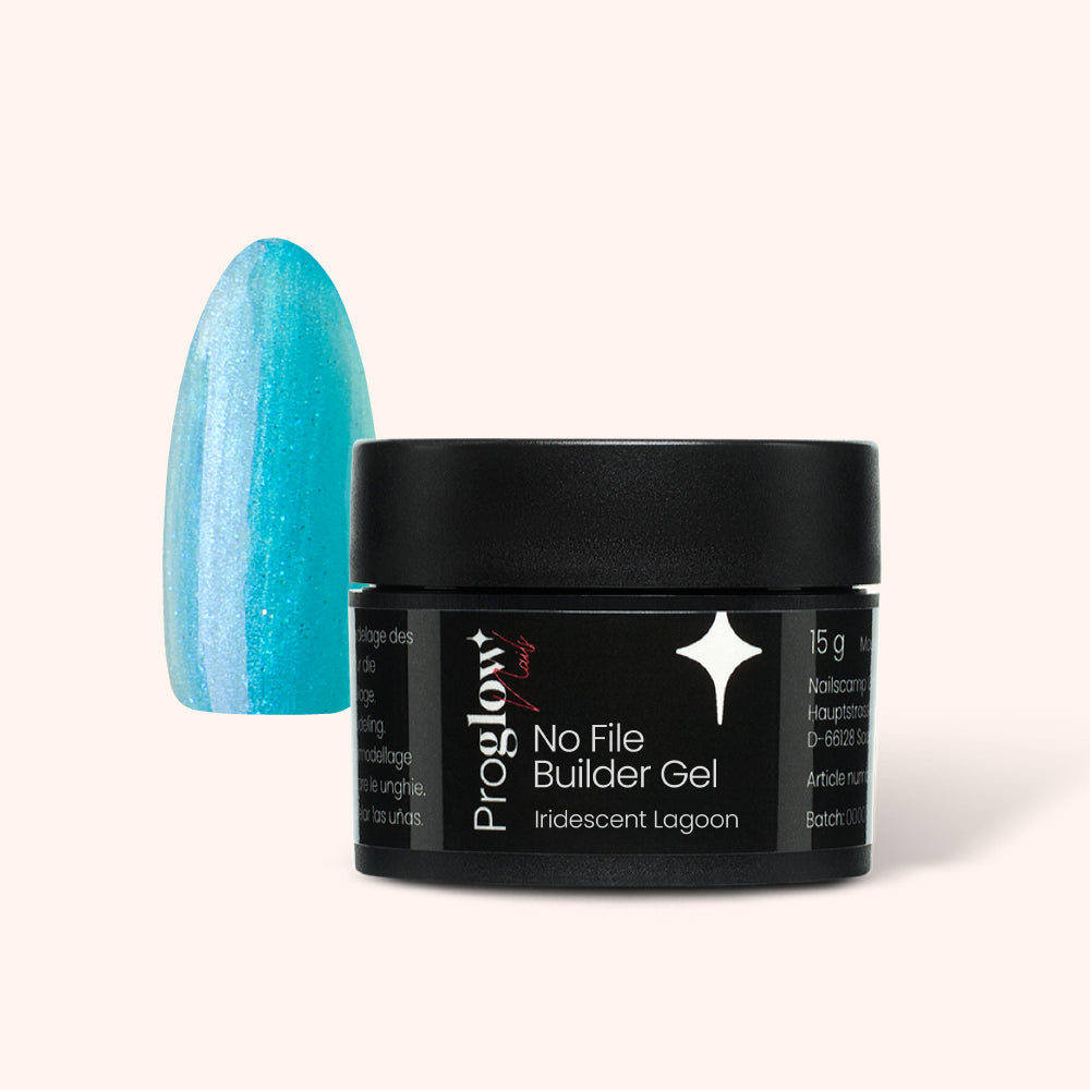 No File Builder Gel - sans Limage - Iridescent Lagoon