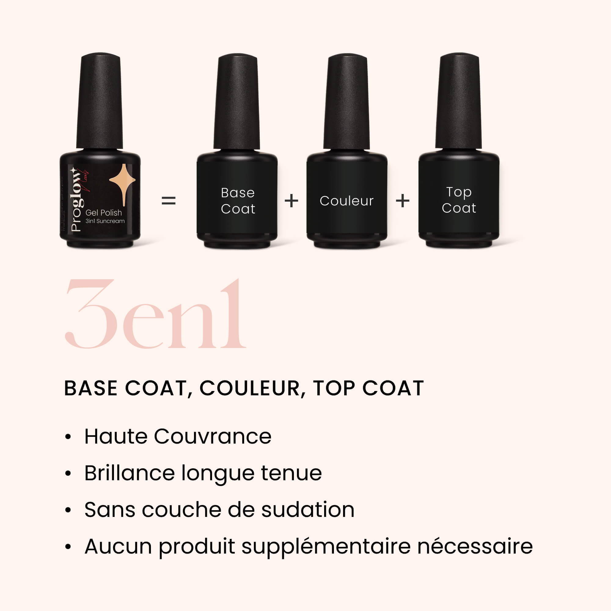 Gel Polish VSP 3in1 No Wipe Suncream