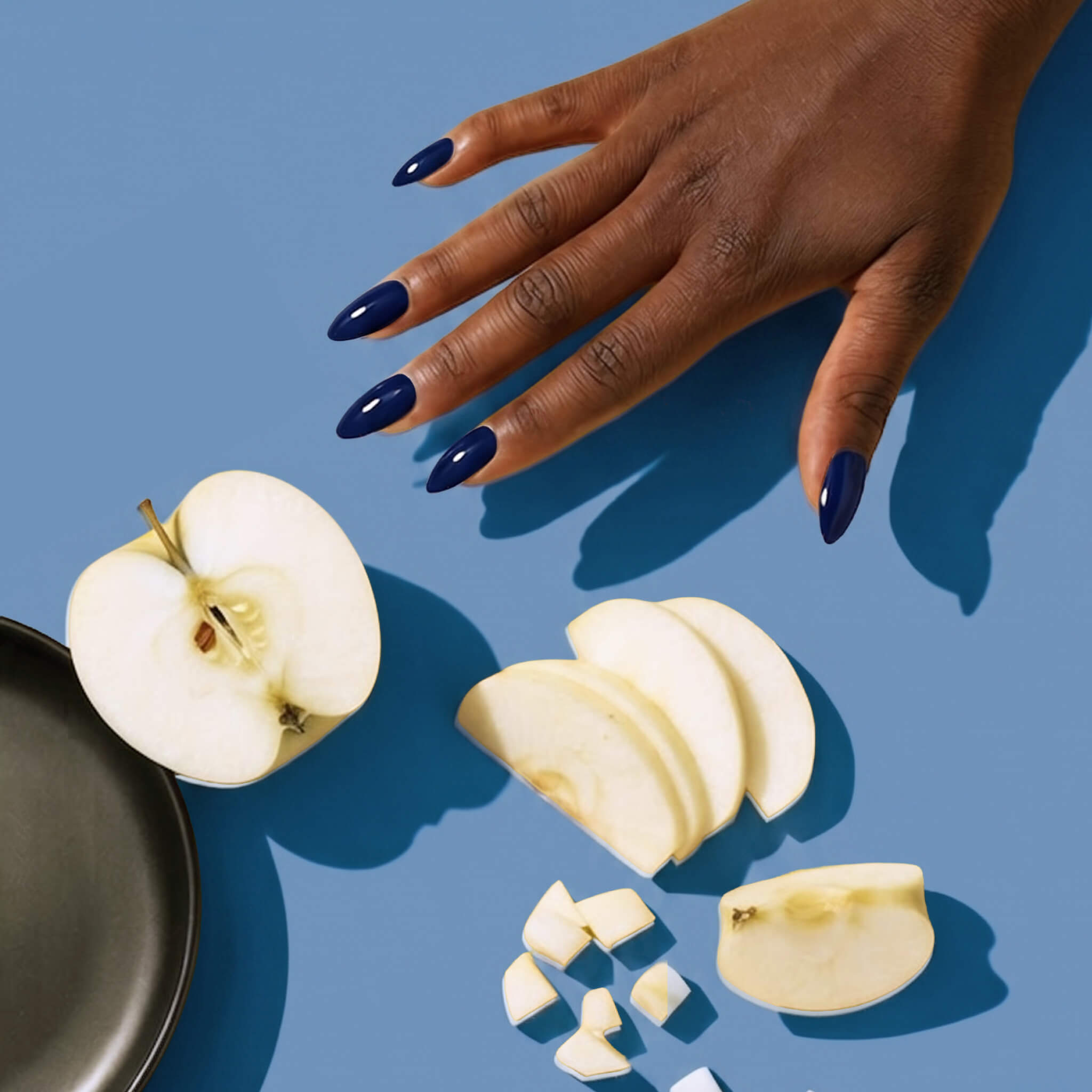 Manucure Bleu Automne