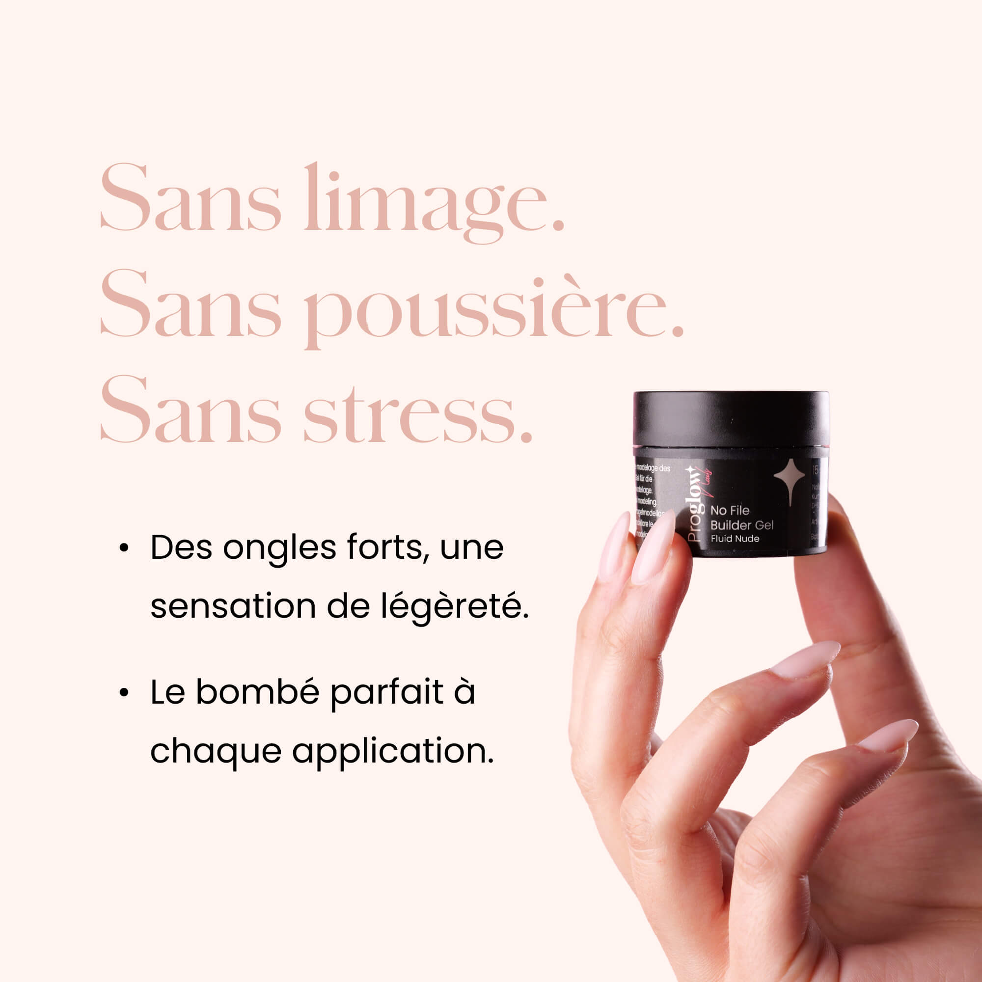 No File Builder Gel Fluid - sans Limage - Nude Naked