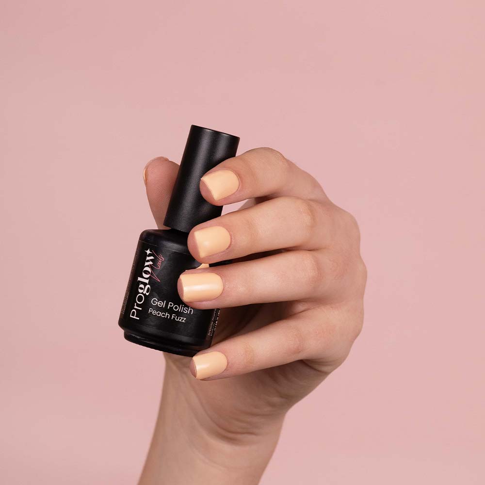 gel polish couleur pêche