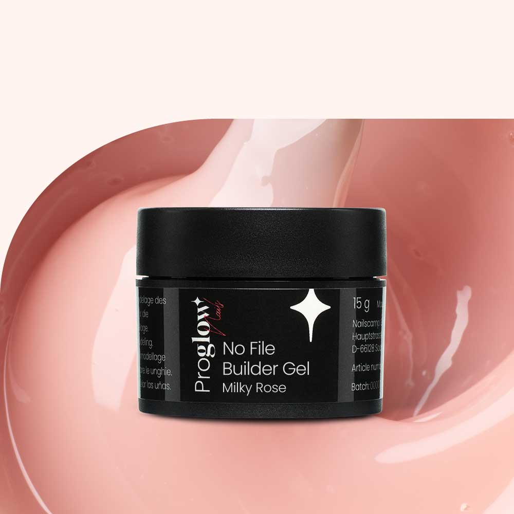 No File Builder Gel - sans Limage - Milky Rose