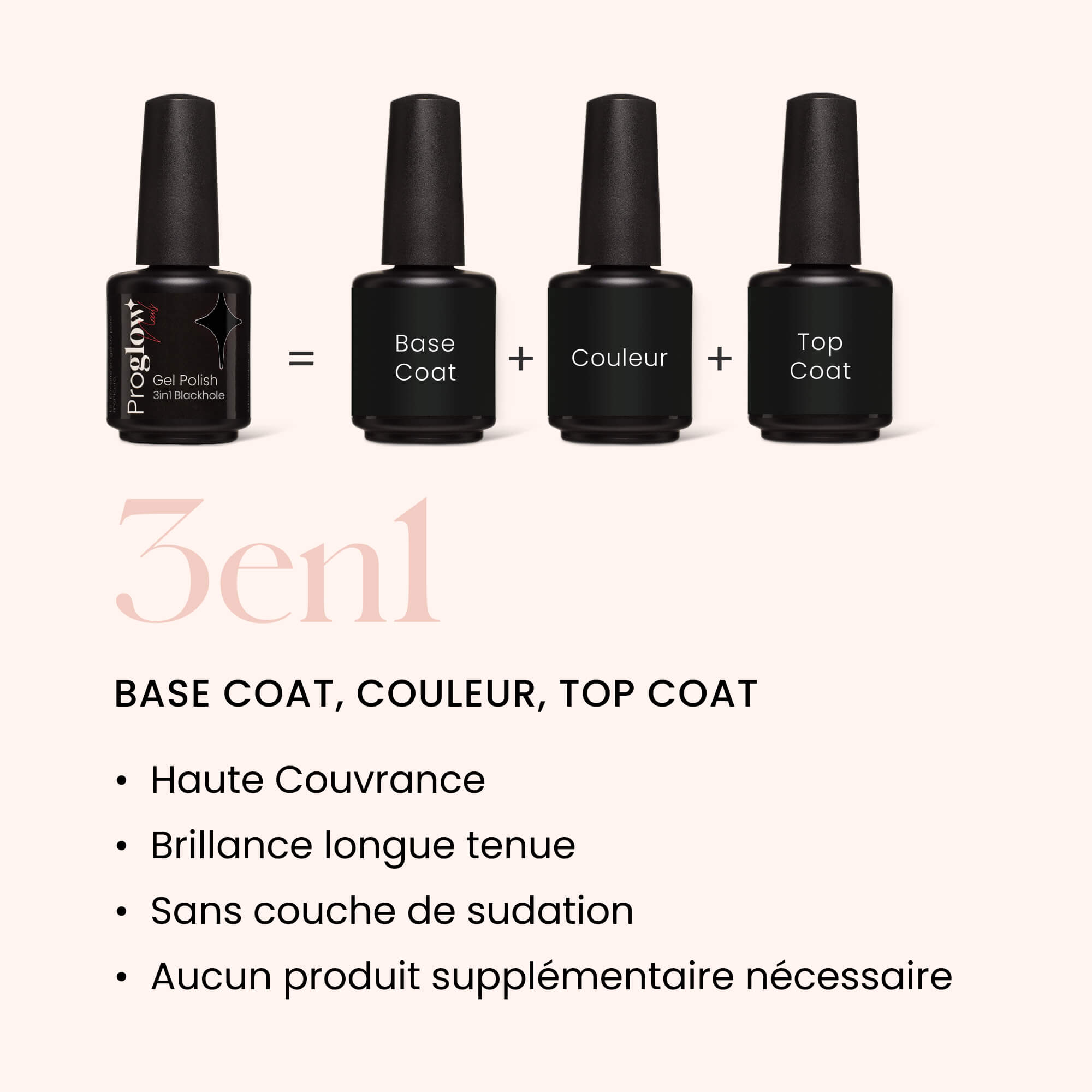 Gel Polish VSP 3in1 No Wipe Blackhole