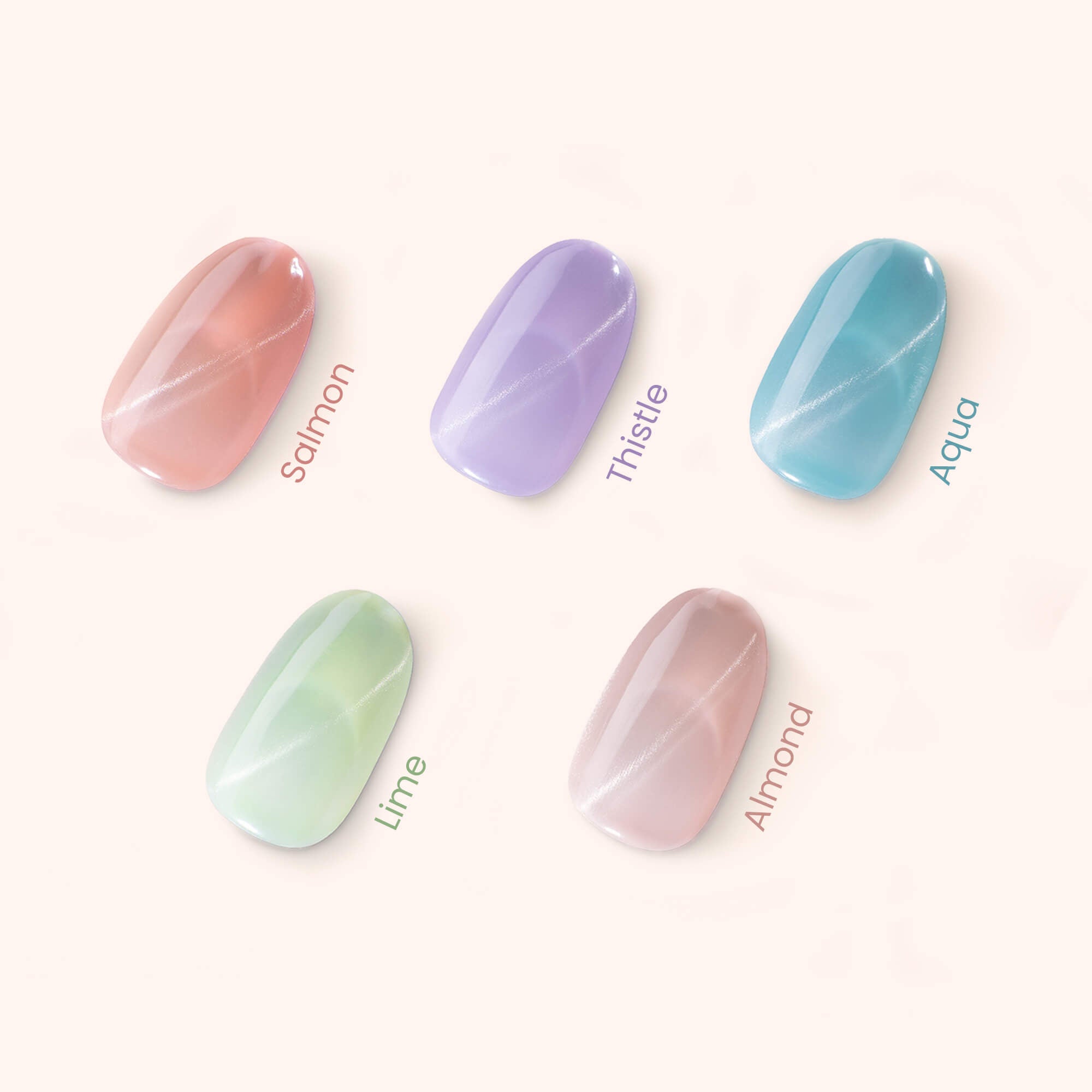 Gel Polish VSP Soft Pastel Cat Eye Aqua