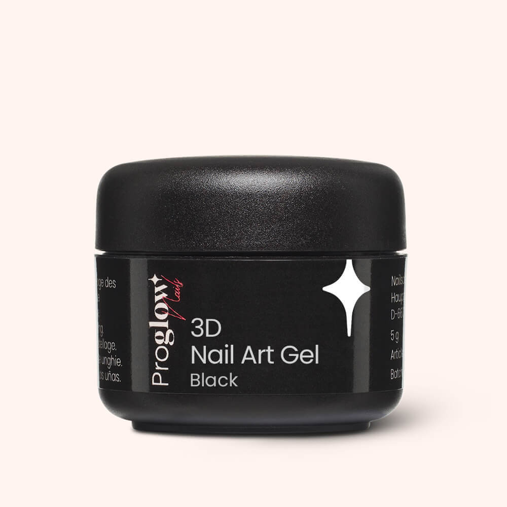 3D Nail Art Gel Black