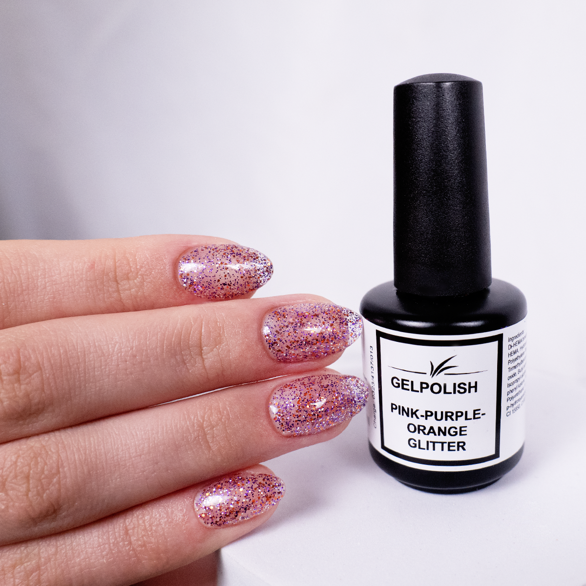  Gel Polish VSP Pink Purple Orange Glitter 3